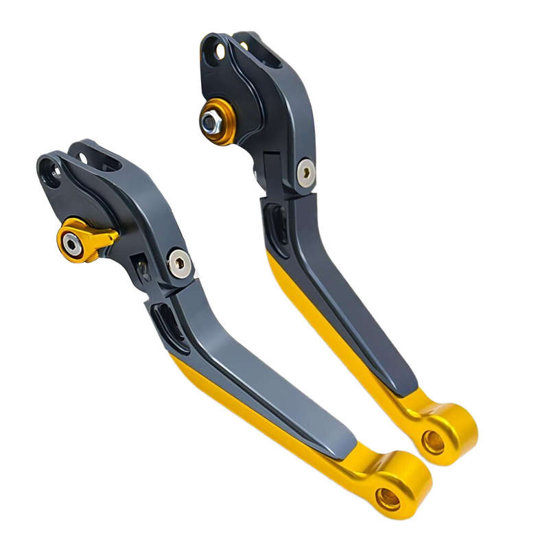 Pair Universal Motorcycle 6 Gear Positions Handlebar Brake Clutch Lever New