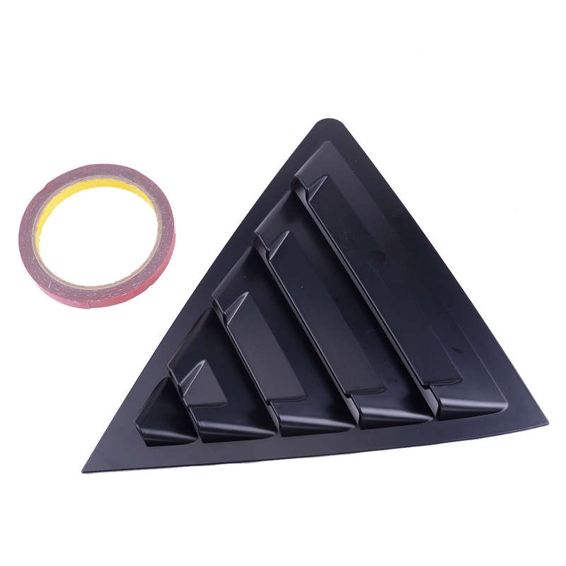 FIT FOR Toyota Corolla 2014-2018 BLACK VENT 1/4 QUARTER SIDE WINDOW LOUVER COVER