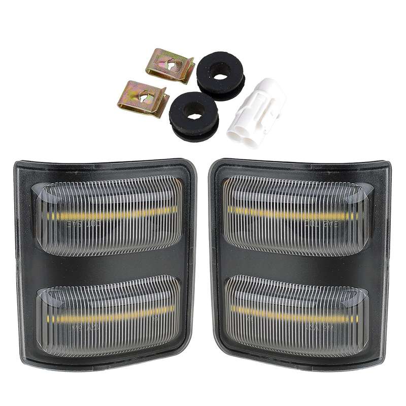 Switchback LED Side Mirror Turn Signal Light Lamp Fit For Ford F-250 F-350 F-450