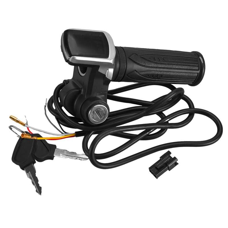 1Pair Electric Bike Twist Throttle Bicycle Scooter Speed Control with 2 Keys New