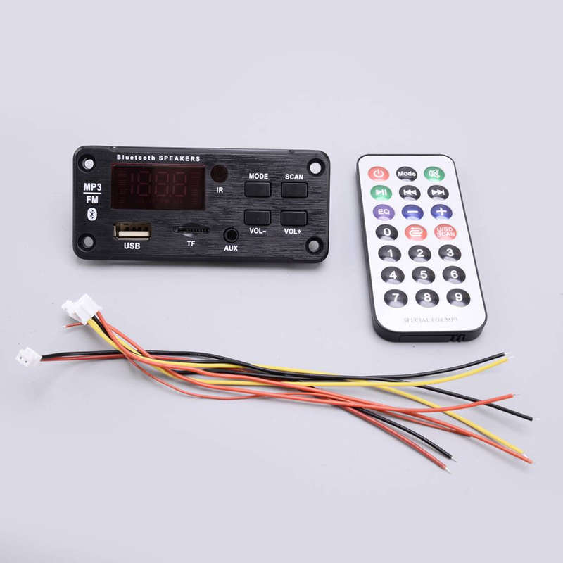 Car FM Radio Module Bluetooth Speaker MP3 Decoder Board USB TF FM Music Player