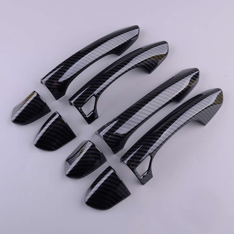 ABS Carbon Fiber Style Door Handle Cover Trim fit for Ford Fusion Mondeo 13-18