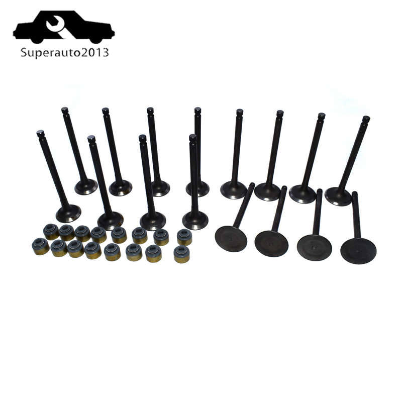 Intake Exhaust Valve W/Valve Stem Seals For 2001-12 Hyundai Kia 2.0L 22211-23600