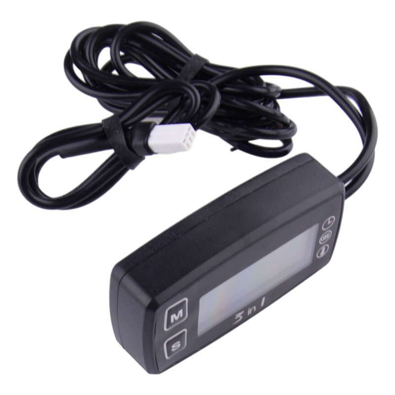 Car LCD Digital Clock Thermometer Temperature Voltage Meter Battery Monitor A4