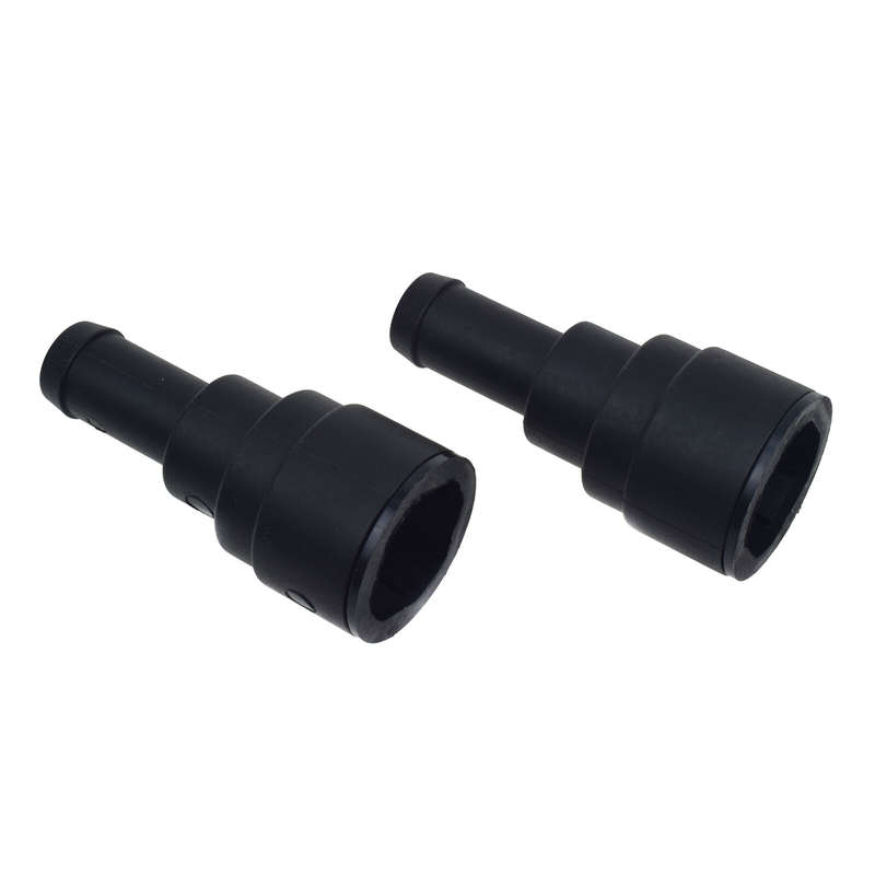 2X Black Heater Core Coolant Hose Connector For Chevy Tahoe GMC Yukon 15032062
