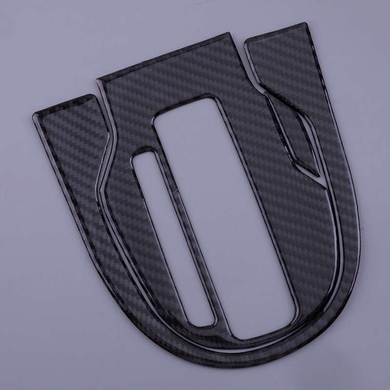 Carbon Fiber Car Gear Shift Panel Cover Trim Set Fit for Honda Fit Jazz 2014-18