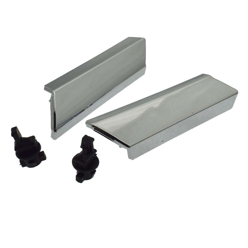 Pair Headlight Washer Nozzle Cover Chrome & Back Clips For LEXUS 8520830031 New