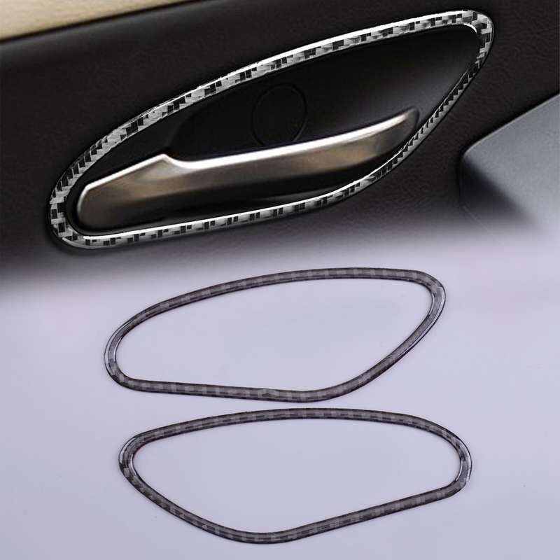 2pc Carbon Fiber Door Handle Cover Trim Fit for BMW 6 Series E63 E64 M6 06-2010