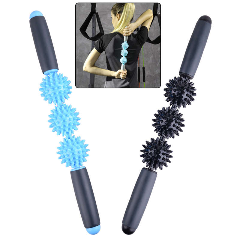 Spiky Ball Muscle Massage Roller Therapy Stick Fascia Pain Relax Yoga Sports Gym