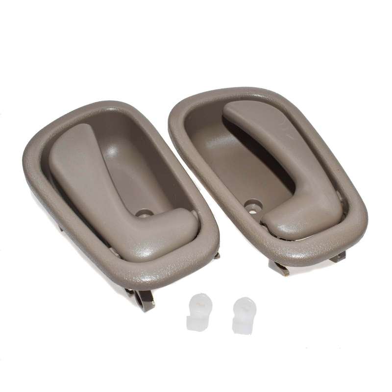 Beige Left Right Inside Door Handles Pair For 98-02 Toyota Corolla Chevy Prizm