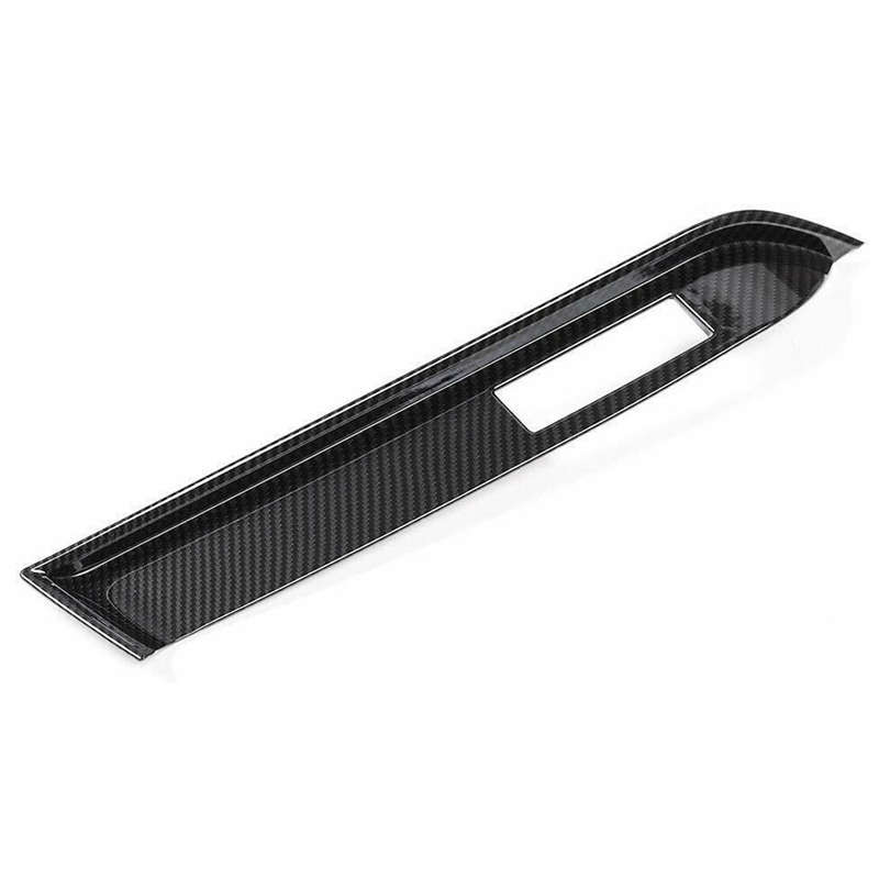 Carbon Fiber Grain Co-pilot Dashboard Cover Fit For Ford Mustang 2015-2019