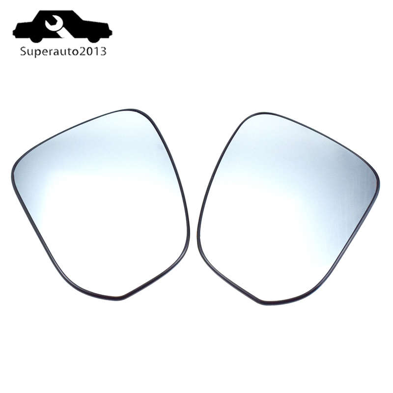Pair Left Right Side Mirror Glass w/Back Heated For Toyota Hilux RAV4 2015-2022