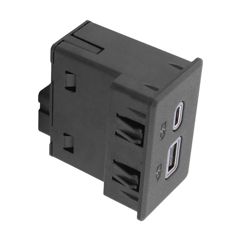 USB+Type-C Dual Charge Receptacle Connector Fit for Chevrolet Silverado 13525889
