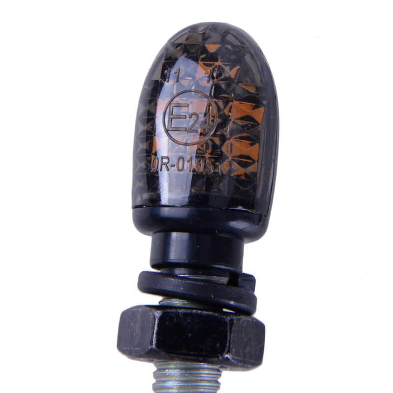 2x Motorcycle Mini Turn Signal Light LED Indicator Lamp Amber Light