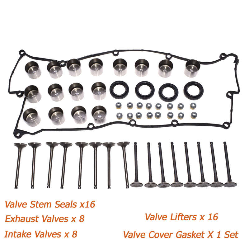 Intake Exhaust Valves & Stem Seals & Lifters & Gasket Kit for Hyundai Kia 2.0L
