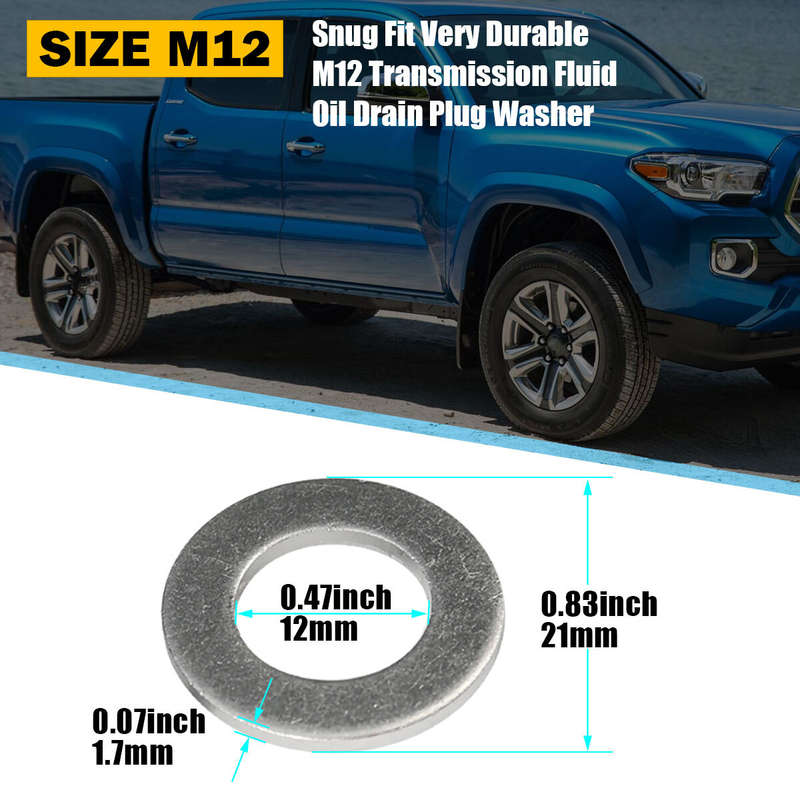 500x Oil Drain Plug Washer Gasket 12mm Hole for Toyota for Scion 90430-12031