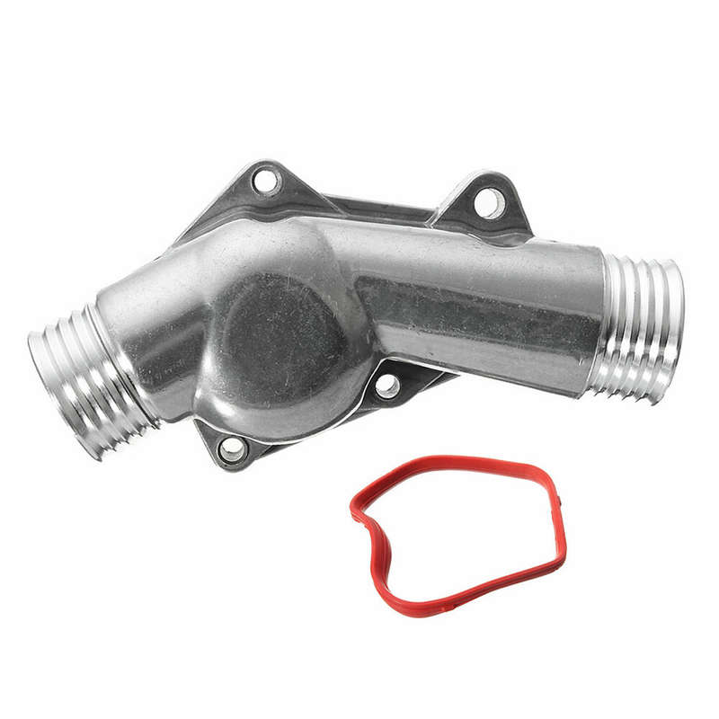 For BMW M3 Z3 E34 E36 Aluminum Thermostat Housing Cover Kit 11531722531 W/Gasket