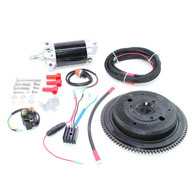 Electric Start Kit Fit For Yamaha Outboard E40X 40HP 2 Stroke Enduro 66T-81800