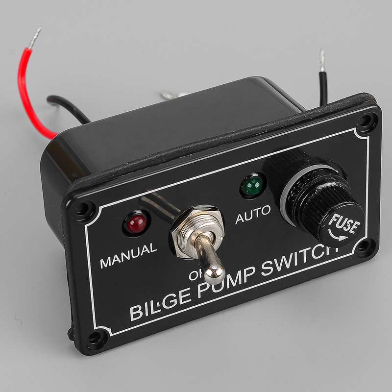 Rocker Toggle Switch Panel Auto Off Manual Switch Panel fit for RV Yacht