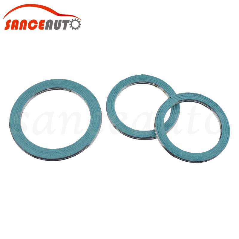 For Lexus IS300 2001 2002 03 04 2005 Exhaust Gasket 3PCS 90917-06046 90917-06076