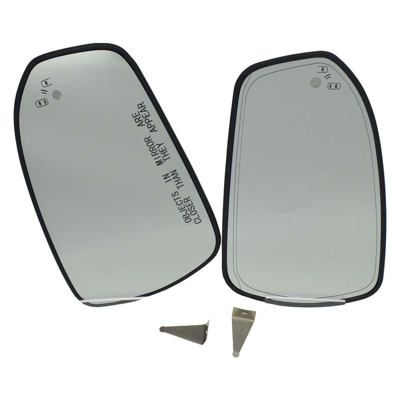 LH RH Heated Side View Mirror Glass W/ Blind Spot Monitor For Ford Fusion 13-20