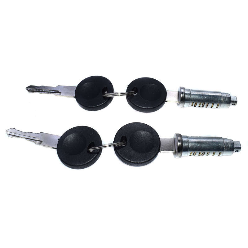 2 Sets Door Lock Barrel W/ Keys FOR VW TRANSPORTER MK4 T4 701837206,7018