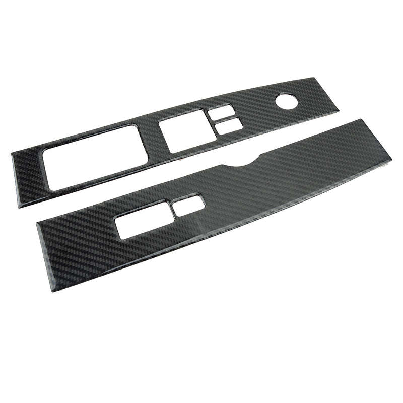 Carbon Fiber Window Lift Switch Panel Cover Fit for Nissan 350Z 2003-2009
