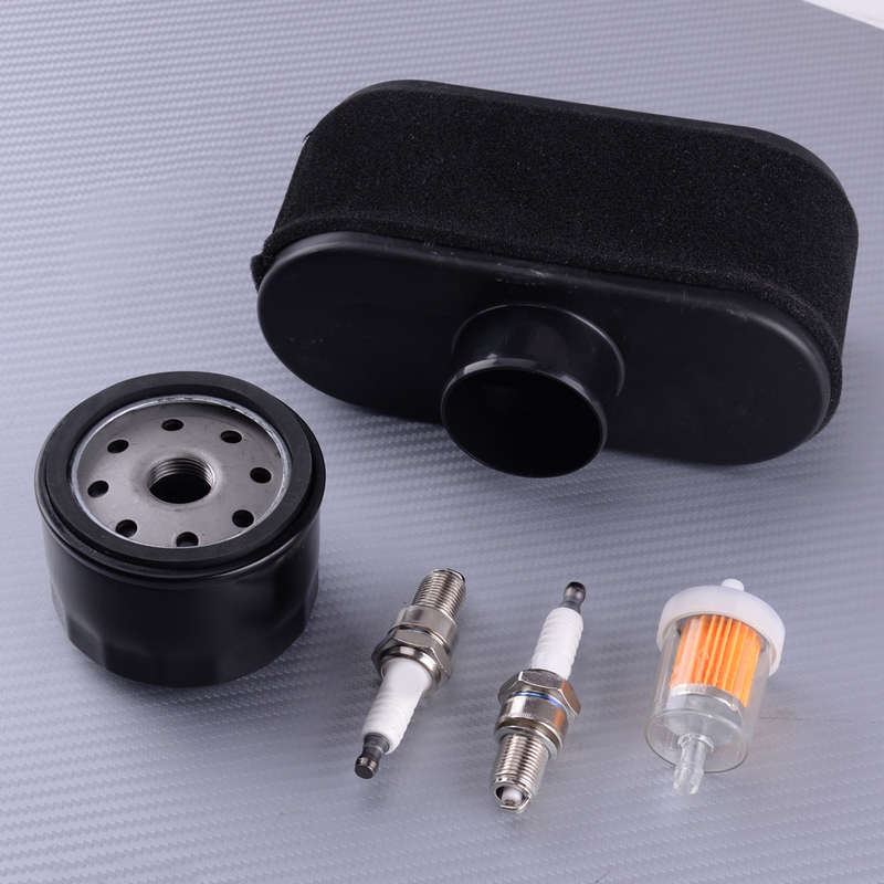Oil Air Filter + Spark Plug Fit for Kawasaki FR651V FR691V FR730V FS481V FS541V