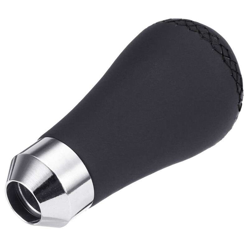 6 Speed Universal Manual Leather Gear Stick Shift Knob Shifter Lever Black New