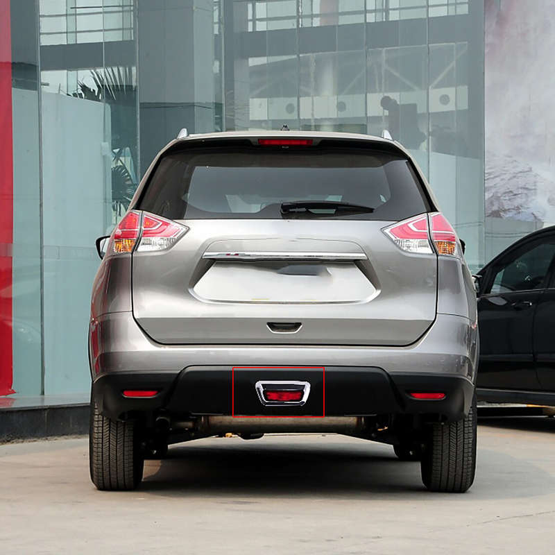 Rear Reflector Brake Fog Light Cover Trim Fit For Nissan Rogue X-Trail 2014-2016