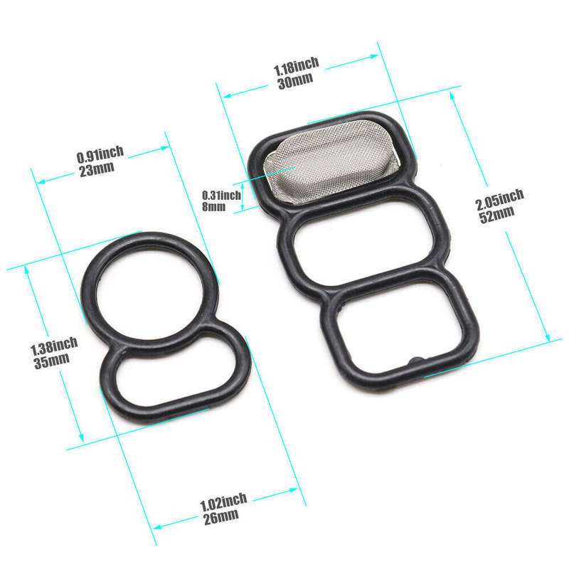 2xUpper & Lower VTEC Solenoid Spool Gasket Filter Seal Kit For Honda Accord USA