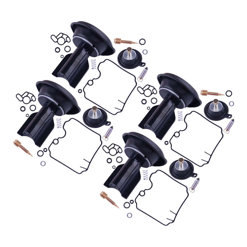 4Sets Fit for TDM850 XTZ750 TDM 850 Carburetor Repair Kit w/ Membrane Diaphragm