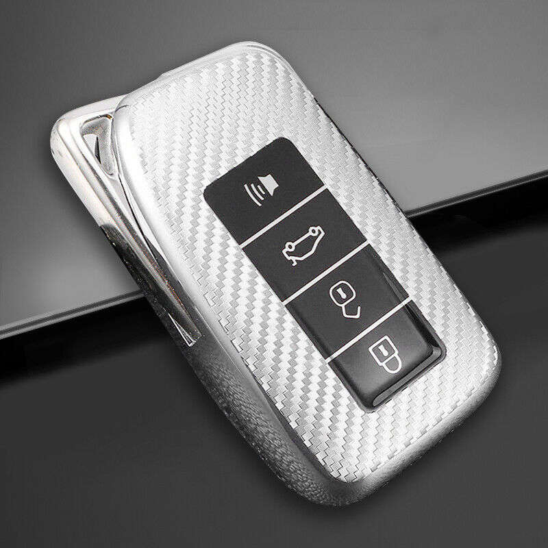 Silver TPU Remote Smart Key Fob Case Holder Cover Fit For Lexus ES GS IS LS RX