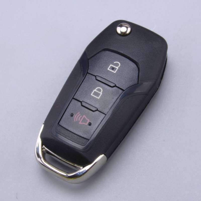 2+1Buttons Remote Key Fob Shell Case with Blade Fit for Ford F150 2015-2019