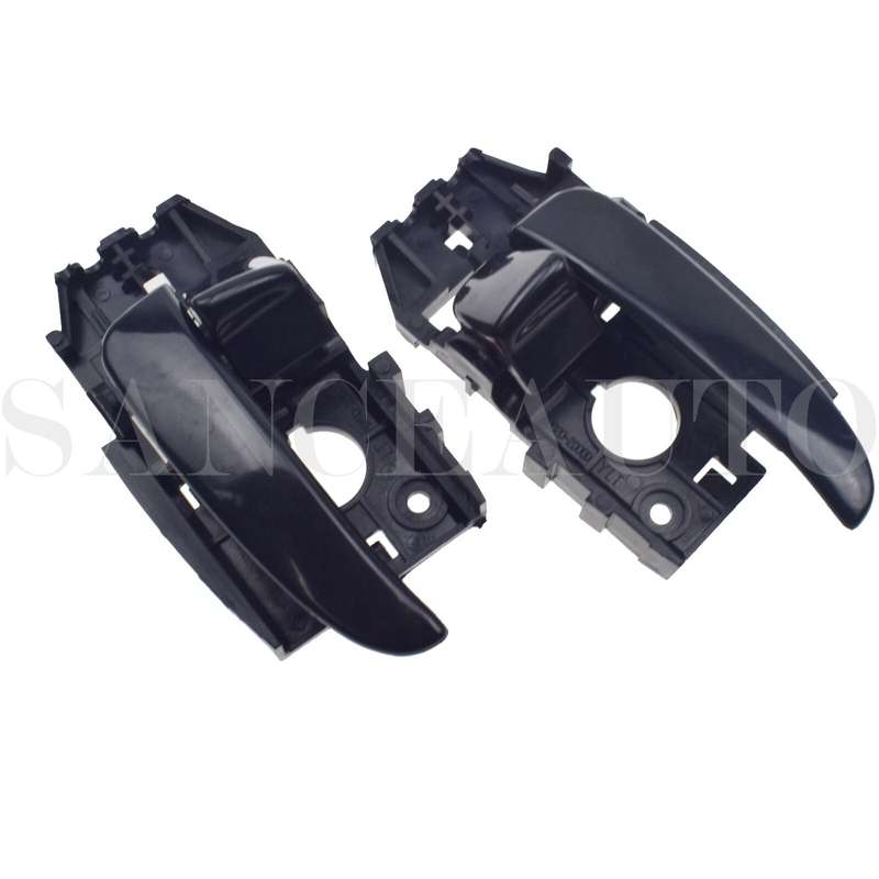 Pair Inside Interior Door Handles Black Left Right For Hyundai Elantra 2001-2006