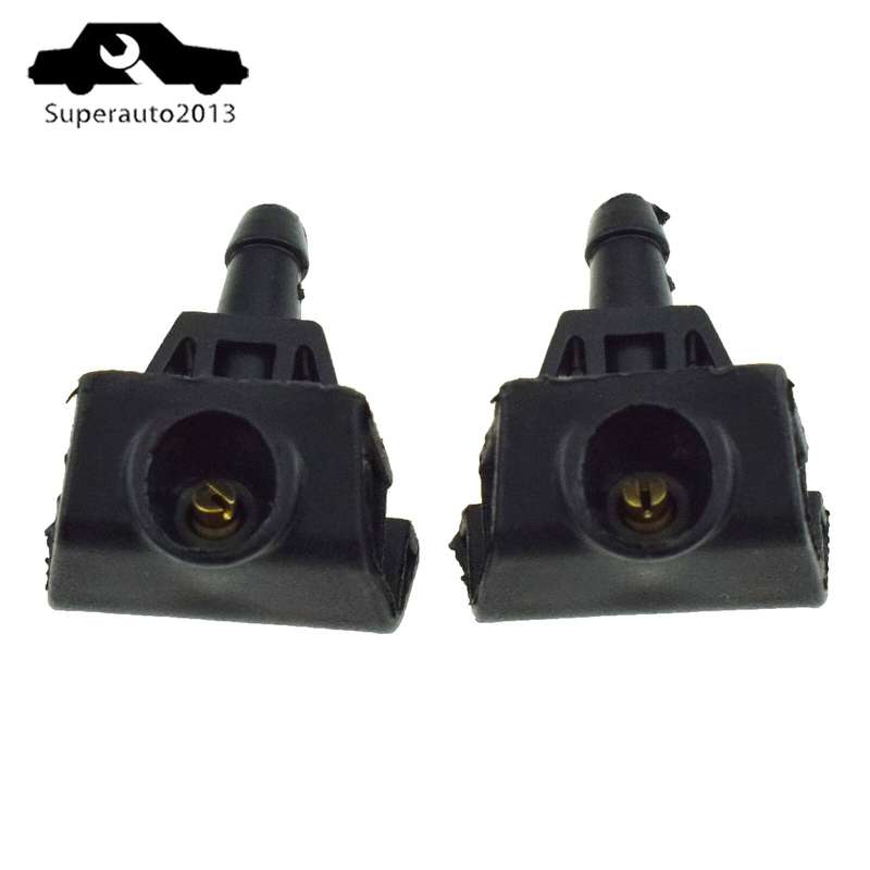 2PCS Front Windshield Spray Nozzle Fan-Shaped Wiper Nozzle For NISSAN Patrol Y62