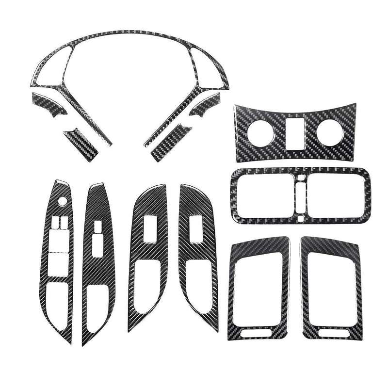 Carbon Fiber Full Interior Trim Cover Kit Fit For Infiniti G37 Sedan 2010 to2013