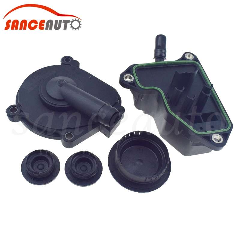 Oil Separator Crankcase Vent Valve PVC Breather & Cam Plug Set For Mercedes M272