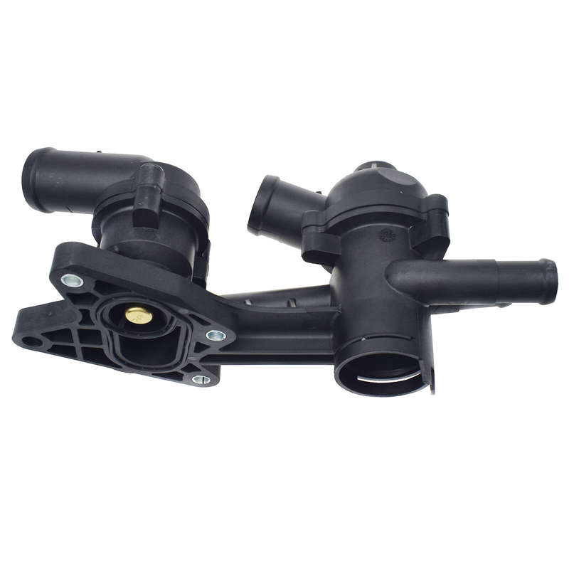 03C121111AE Coolant Thermostat Housing Assembly Black For VW Jetta Vento Audi A1