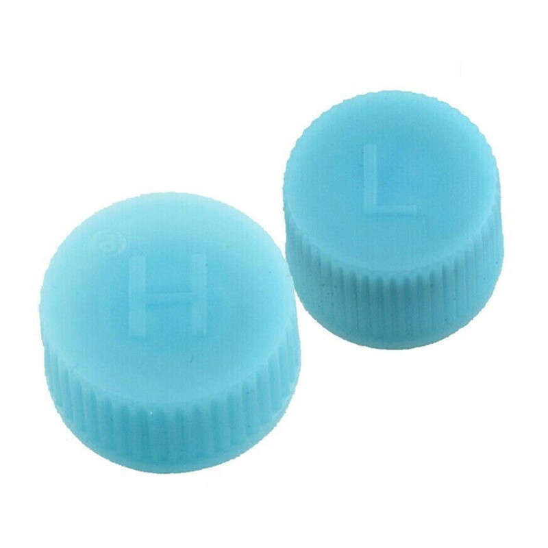 2pcs High and Low Pressure AC A/C Caps System Valve Air Conditioning Service