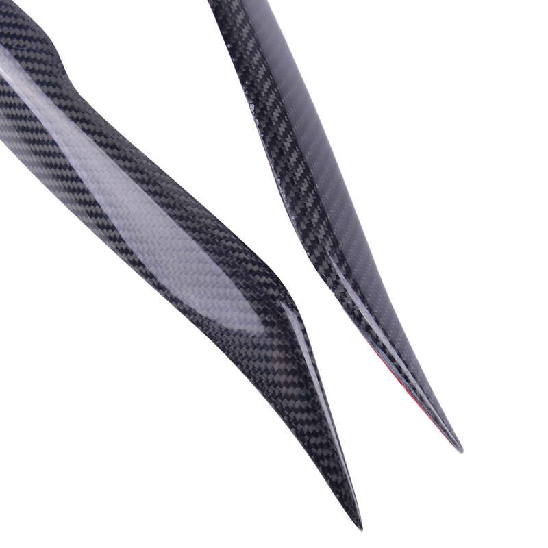 1Pair Carbon Fiber Black Headlight Eyebrow Cover Trim Fit for Mazda 6 2003-2008