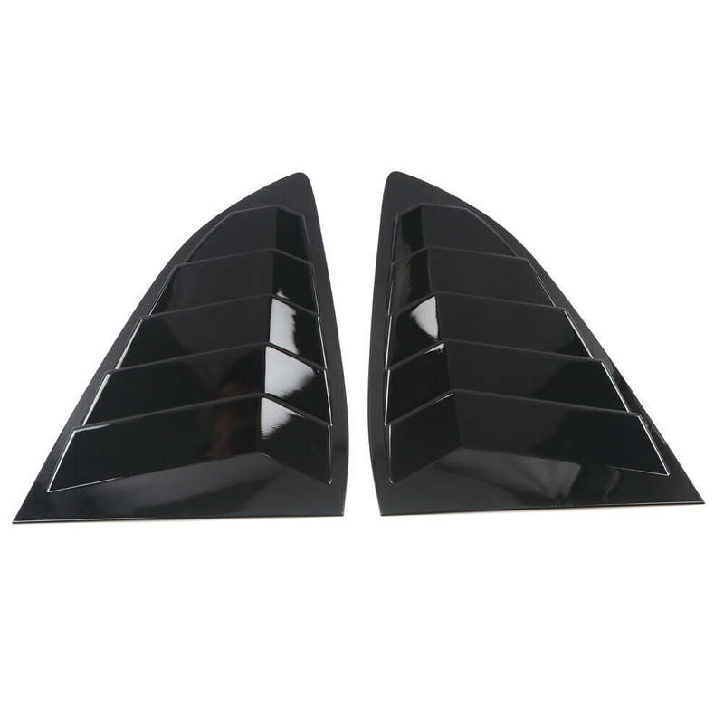 2Pcs For Honda CRV CR-V 2017-2020 Rear Window Shutters Louvers Blinds Cover Trim