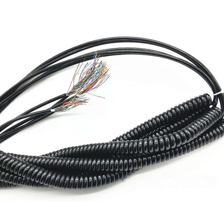 1PC New Electronic Handwheel Cable Spiral Signal Line 7 12 15 20 core 3-4Meter