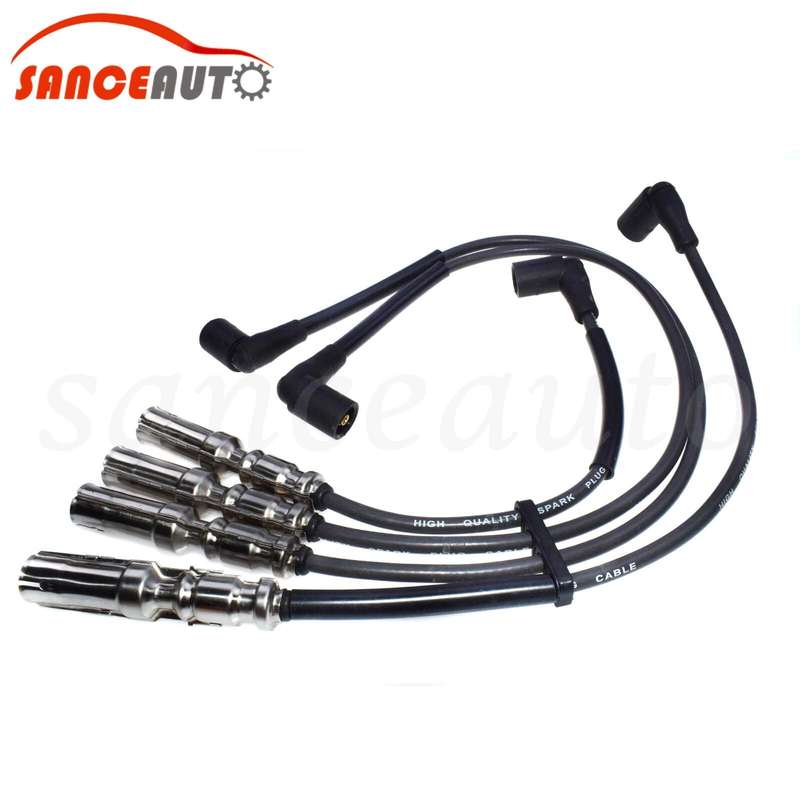 New Spark Plug Wire Set For VW Beetle Bora Golf GTI Jetta 2.0L SOHC 27588 144054