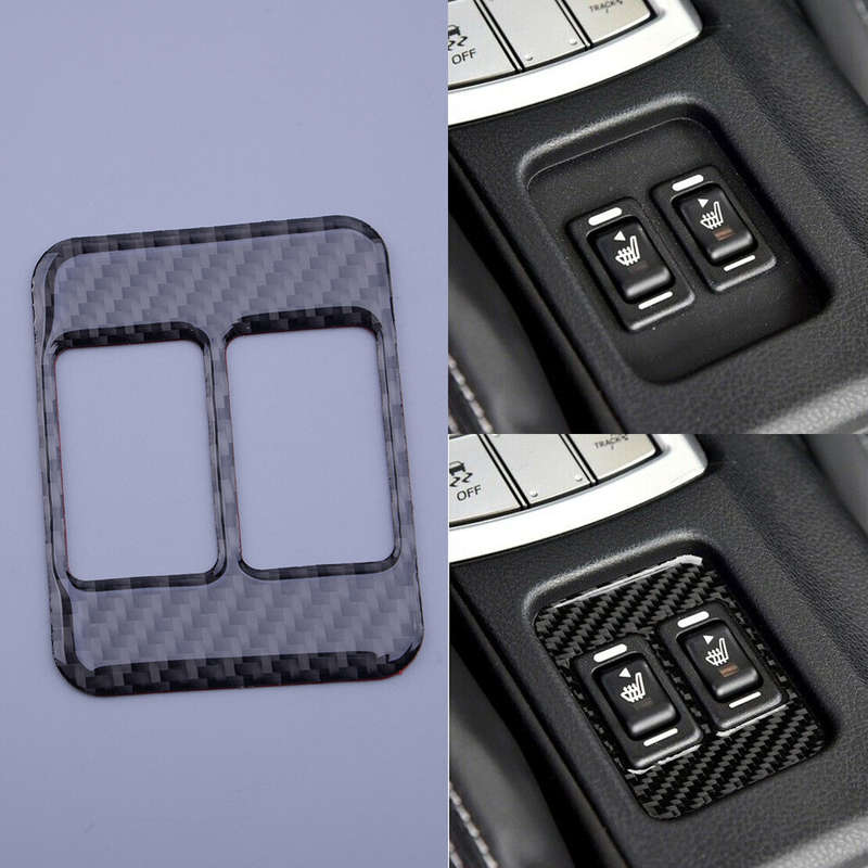 Fit For Subaru BRZ Toyota 86 13-17 Carbon Center Console Heating Button Trim