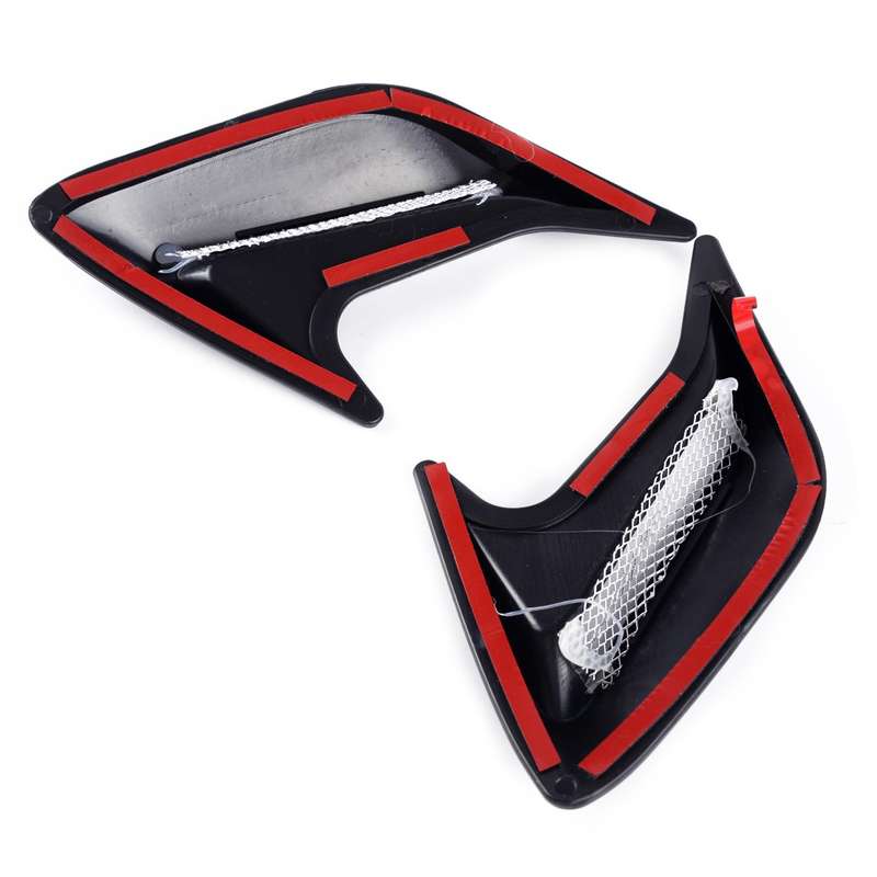 2Pcs 3D Air Flow Intake Simulation Vent Cover Scoop Bonnet Hood Fit For All Car