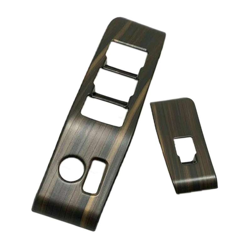 Fit for 2020-22 Toyota Highlander Wood Grain Window Lift Switch Cover Trim 4x