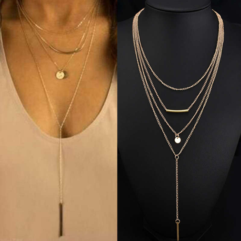 FREE SHIPPING - Women Choker Chunky Statement Bib Pendant Chain Charm Necklace Jewelry       - z