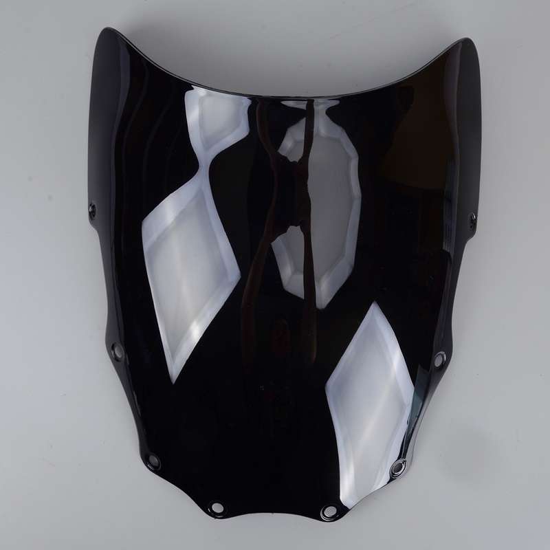 Black Windscreen Windshield Fit For Kawasaki Ninja 500 500R EX EX500D 94-09