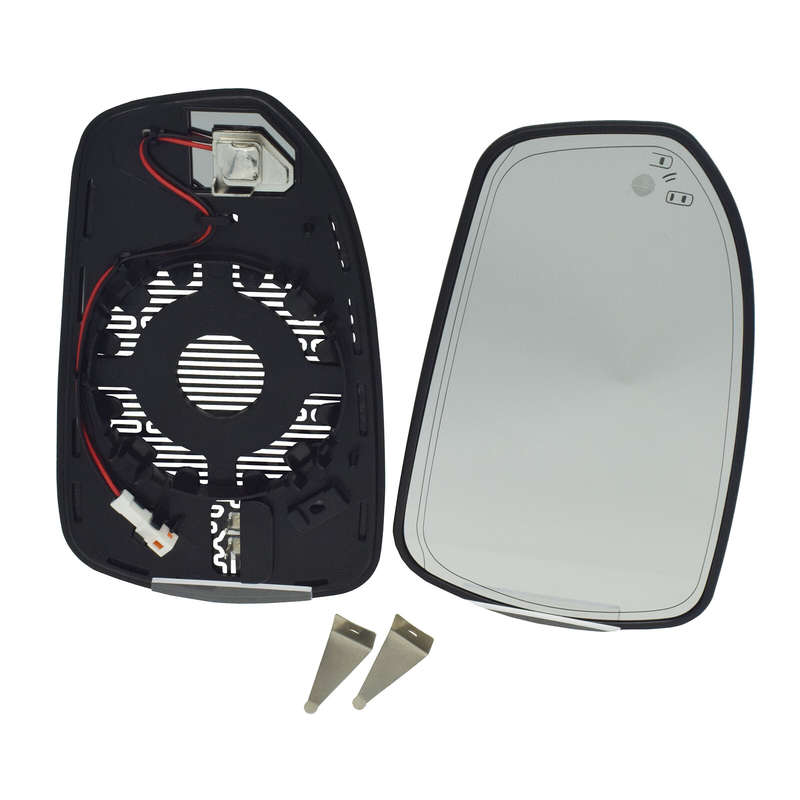 LH RH Heated Side View Mirror Glass W/ Blind Spot Monitor For Ford Fusion 13-20